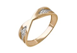 Золотое кольцо с фианитом