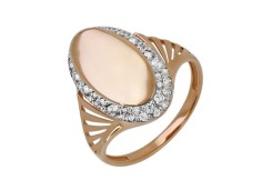 Золотое кольцо с фианитом