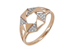 Золотое кольцо с фианитом