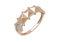 Золотое кольцо с фианитом