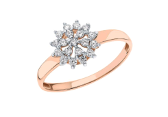 Золотое кольцо с фианитом