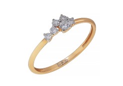 Золотое кольцо с фианитом