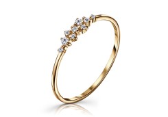 Золотое кольцо с фианитом