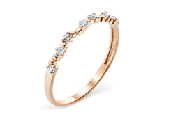 Золотое кольцо с фианитом