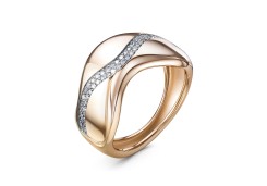 Золотое кольцо с фианитом