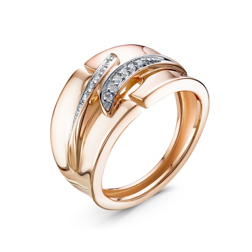 Золотое кольцо с фианитом