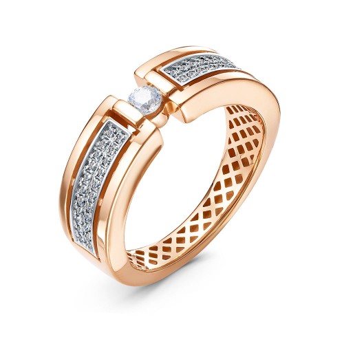 Золотое кольцо с фианитом