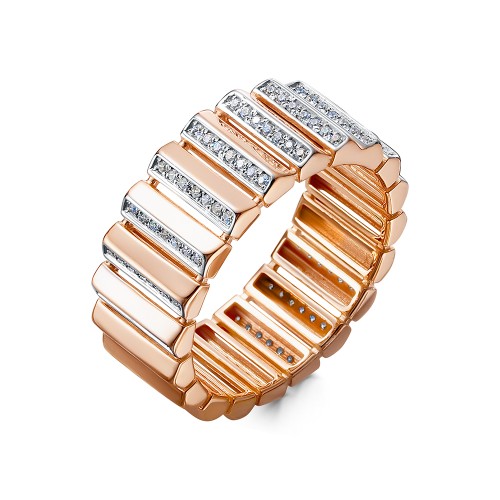 Золотое кольцо с фианитом