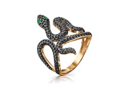 Золотое кольцо с фианитом