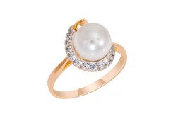 Золотое кольцо с жемчугом