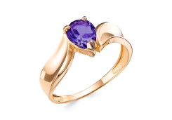 Золотое кольцо с танзанитом