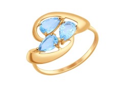 Золотое кольцо с топазом