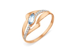 Золотое кольцо с топазом