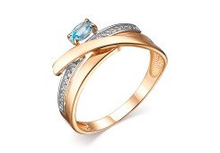 Золотое кольцо с топазом