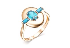 Золотое кольцо с топазом