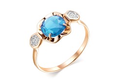 Золотое кольцо с топазом