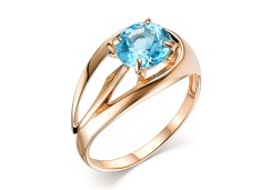 Золотое кольцо с топазом