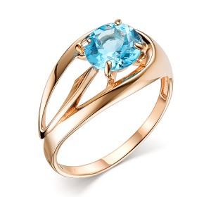 Золотое кольцо с топазом