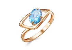 Золотое кольцо с топазом