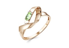 Золотое кольцо с хризолитом