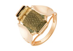 Золотое кольцо с ситаллом