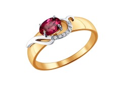 Золотое кольцо с рубином