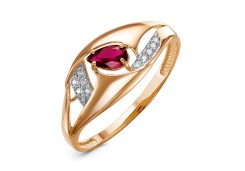 Золотое кольцо с рубином