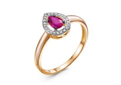 Золотое кольцо с рубином