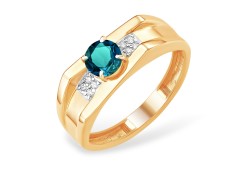 Золотое кольцо с лондон топазом