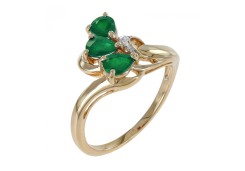 Золотое кольцо с изумрудом