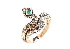 Золотое кольцо с изумрудом