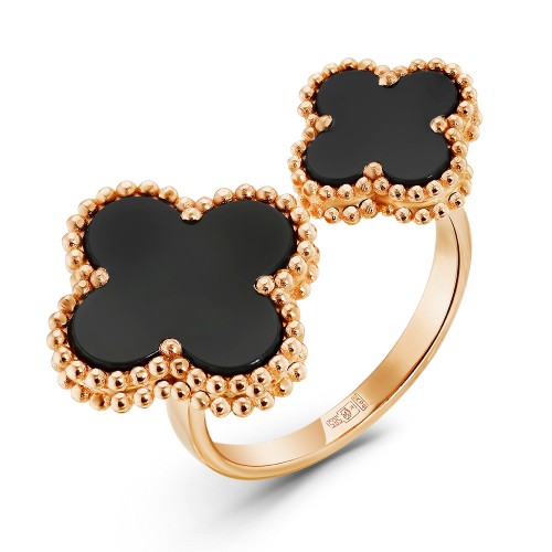 Золотое кольцо с агатом