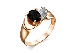 Золотое кольцо с агатом