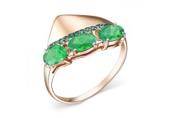 Золотое кольцо с агатом