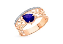 Золотое кольцо с корундом