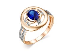 Золотое кольцо с корундом