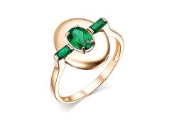 Золотое кольцо с хризопразом