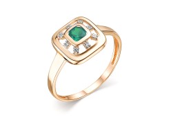 Золотое кольцо с хризопразом