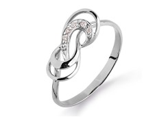 Кольцо из белого золота с бриллиантом