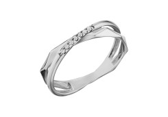 Кольцо из белого золота с бриллиантом