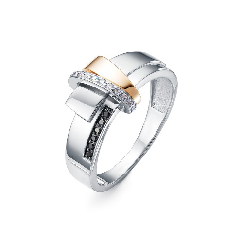 Кольцо из белого золота с бриллиантом