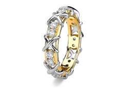 Кольцо из желтого золота с бриллиантом