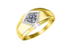 Золотое кольцо с фианитом