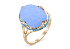 Золотое кольцо с бирюзой