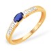 Золотое кольцо с сапфиром