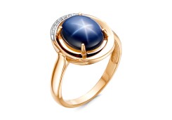Золотое кольцо с сапфиром