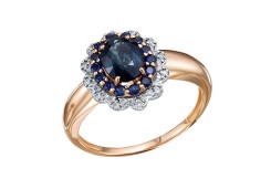 Золотое кольцо с сапфиром