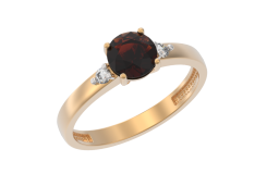 Золотое кольцо с гранатом