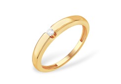 Золотое кольцо с бриллиантом