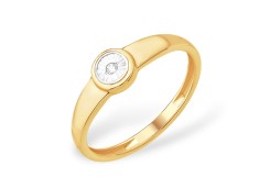 Золотое кольцо с бриллиантом